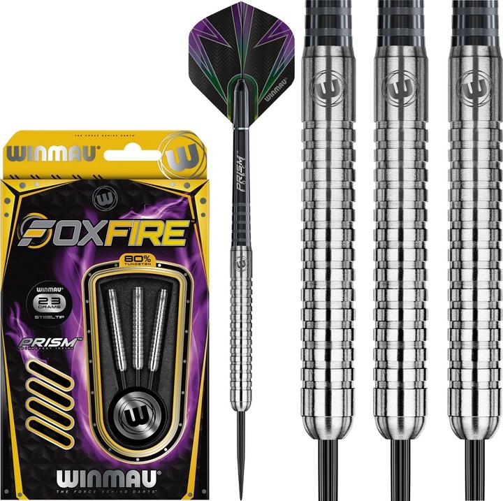 Winmau Freccette Foxfire con Punta in Acciaio Tungsteno (23 g)