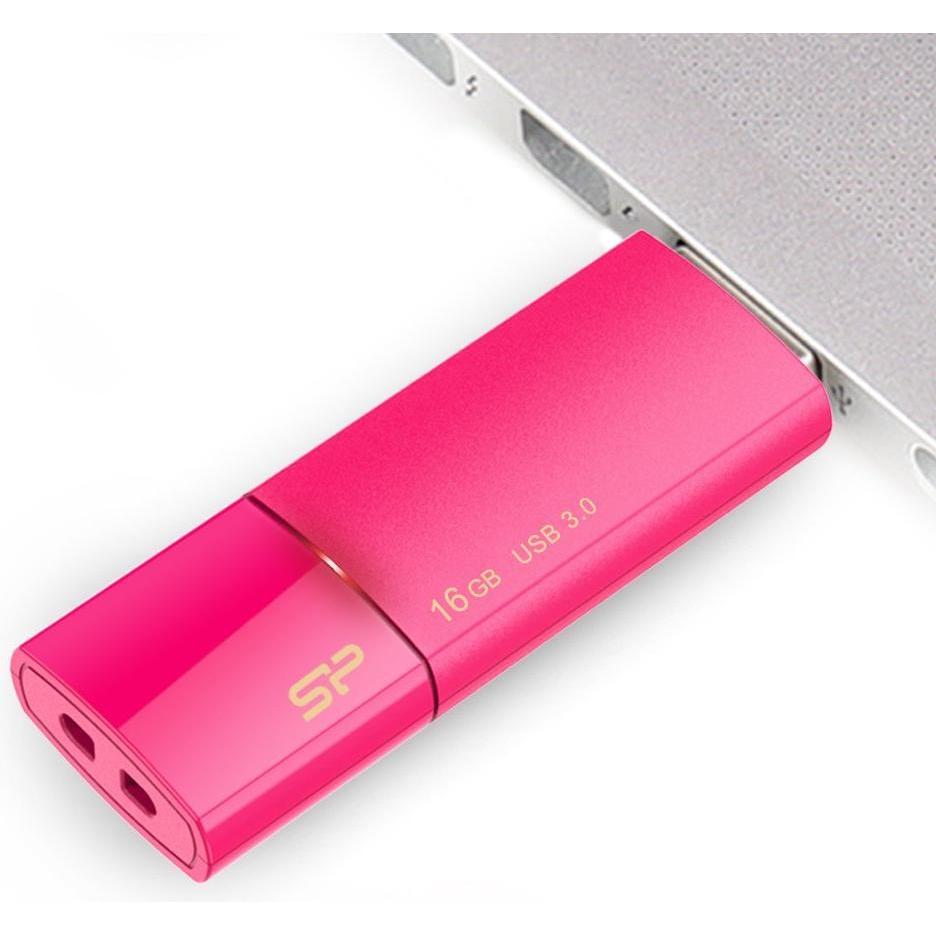 Thumbnail - Silicon Power Blaze B05 (16 GB, USB-A, USB 3.1), USB Stick, Pink