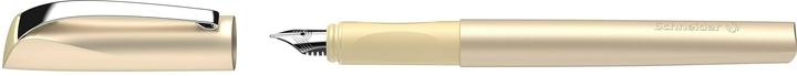 Actual product image Schneider 168653 Ceod Shiny fountain pen (right- and left-handed, M-nib, incl. ink cartridge royal blue) (Light Gold, 1 x)