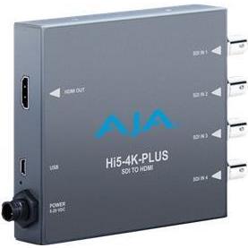AJA Hi5-4K-Plus convertitore da 3G-SDI a HDMI video e audio, Convertitore video