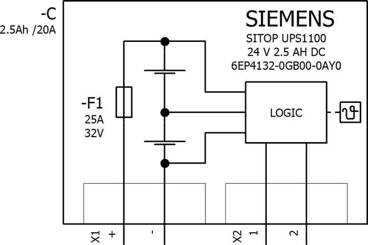 Image du produit Siemens 24V DC 2.5 Ah battery module