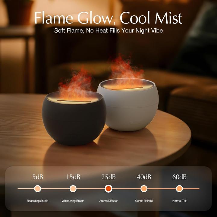 Produktbild Fellhof Aroma Diffuser mit Flammeneffekt, 2er-Set (150 ml)