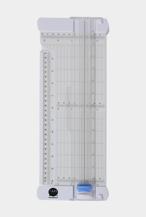 Actual product image I Am Creative Paper cutter, cutter for cutting and folding paper with fold-out se (A3)