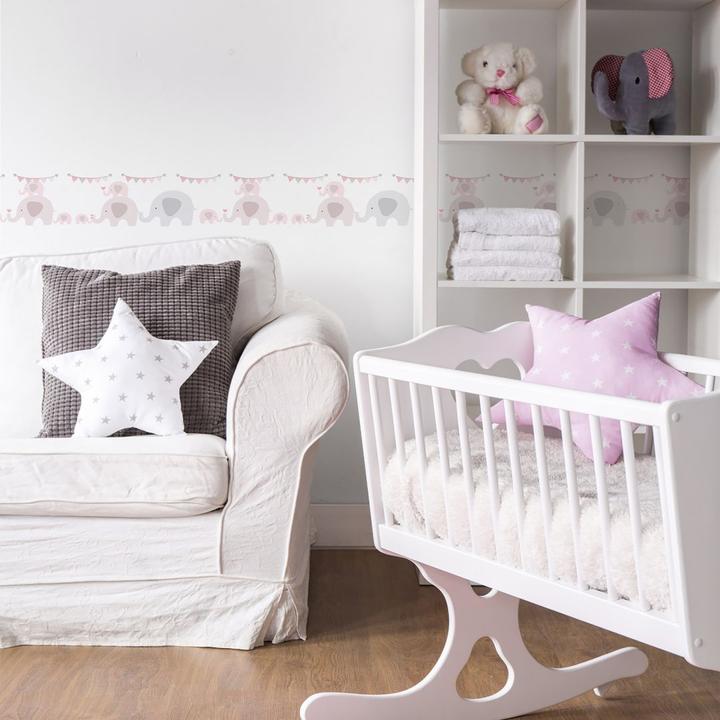 Immagine prodotto A.S. Création Bella Kids Nursery Elephant Party con simpatici elefanti (15 x 500 cm)