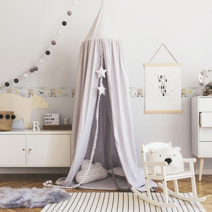 Image du produit A.S. Création Charmante nursery Kids Safari Friends avec de mignons animaux de la savane (15 x 500 cm)