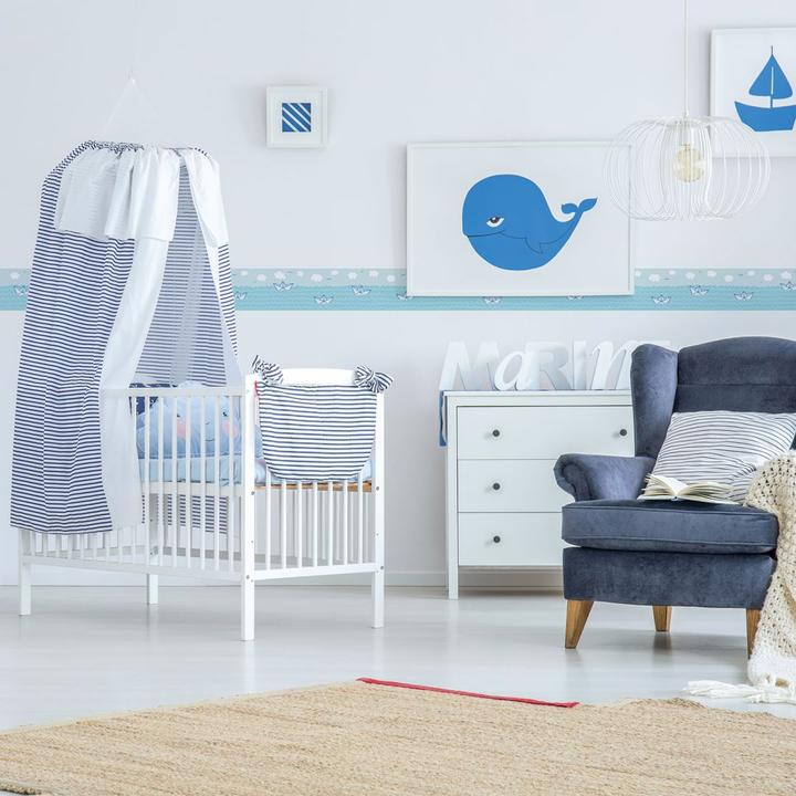 Image du produit A.S. Création Lovely Kids Chambre d'enfant Paper Boat Love avec des bateaux en papier (15 x 500 cm)