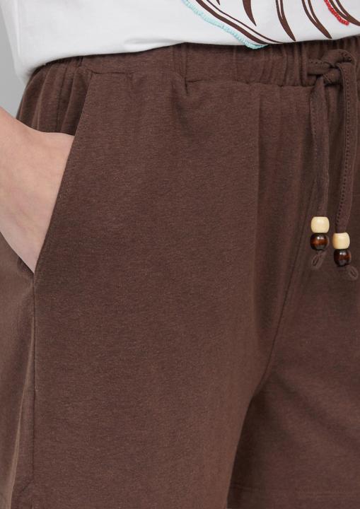 Image du produit s.Oliver Hose Jersey-Shorts mit Elastikbund und Schmuckperlen (44)