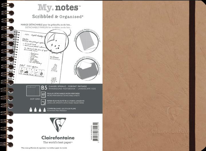 Actual product image Clairefontaine AGE BAG My. Notes booklet (B5, Special ruling, Hardcover)