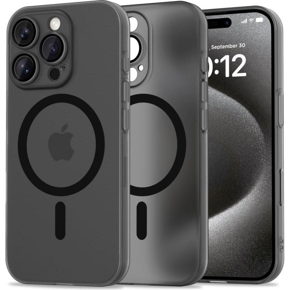 Tech-Protect MagSlim Case (Apple iPhone 16 Pro), Smartphone Hülle, Schwarz