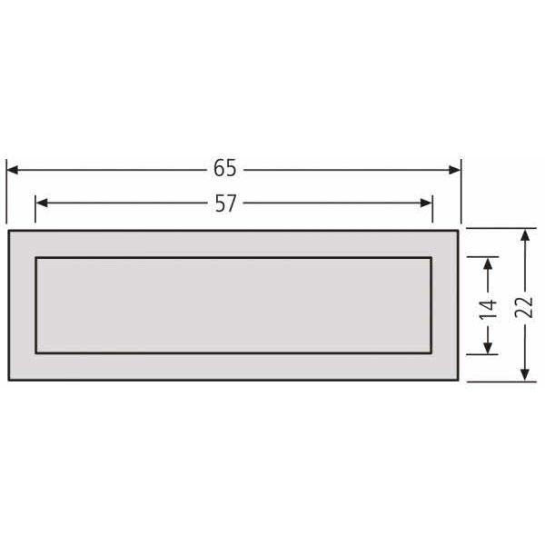 Thumbnail - Renz Kombitaster Lira 97-9-85116 weiss 65x22mm, Taster + Schalter, Weiss