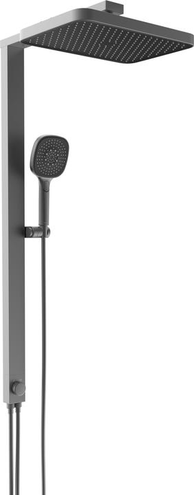 Produktbild Schütte Regendusche Bad LA PALMA Überkopfbrause-Set Graphit matt Duschsystem Regenbrause 60687