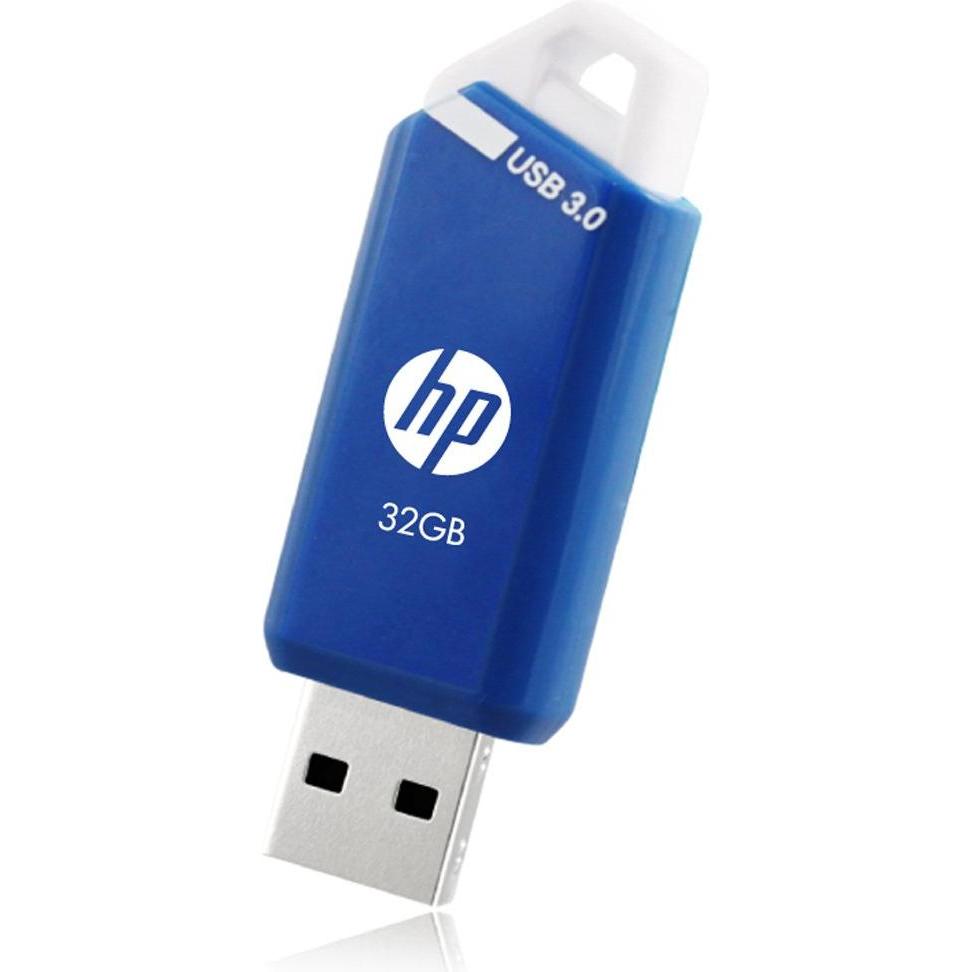 HP x755w (32 GB, USB-A, USB 3.0), USB Stick, Blau, Weiss
