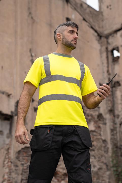 Actual product image Korntex Hi-Vis Poly T-Shirt (L)