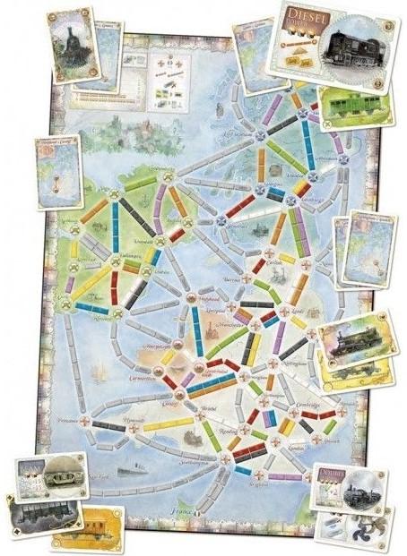 Produktbild Days of Wonder Zug um Zug: Vereinigtes Königreich Erweiterung (Deutsch, Französisch, Englisch)