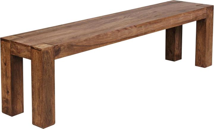 Produktbild FineBuy Essbank Sheesham Braun (35 cm)