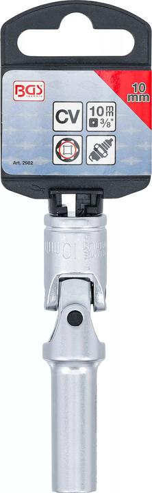 Actual product image BGS Glow Plug Joint Socket, Hexagon 10 mm (3/8") Drive 10 mm (10 mm)