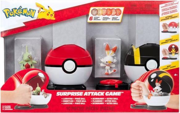 Produktbild Jazwares Pokémon - Surprise Attack Game - Larvitar und Hopplo