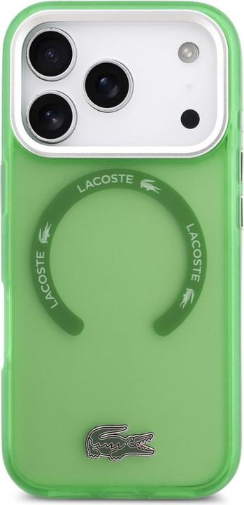Immagine prodotto Lacoste Shockproof Transparent Frosted MagSafe Case for iPhone 17 Pro Green (Apple iPhone 17 Pro)
