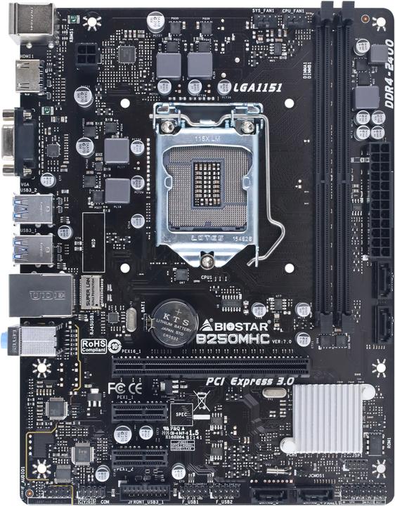 Actual product image Biostar MB B250MHC B250,S1151,mATX,Intel (LGA 1151, Intel B250, mATX)