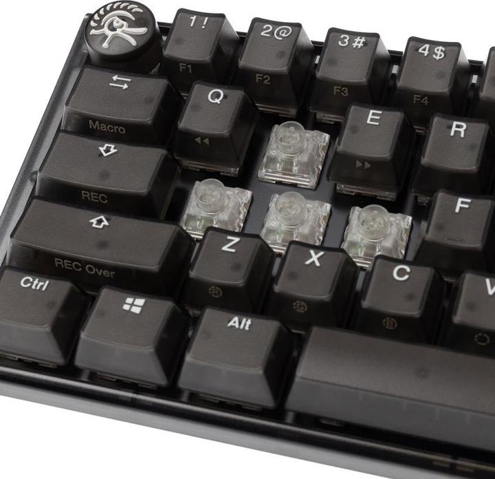 Actual product image Ducky One 3 Aura Black Mini Gaming Keyboard, RGB LED - Kailh Jellyfish Y (US) (Eng. Int., Cable)