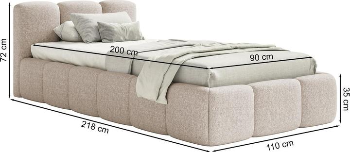 Produktbild Selsey Cloudy Low (90 x 200 cm)
