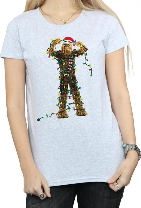 Immagine prodotto Star Wars Chewbacca Christmas Lights Maglietta Donna (S)