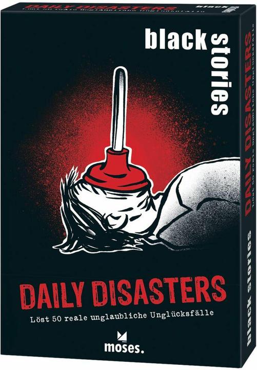Actual product image black stories Daily Disasters (German)