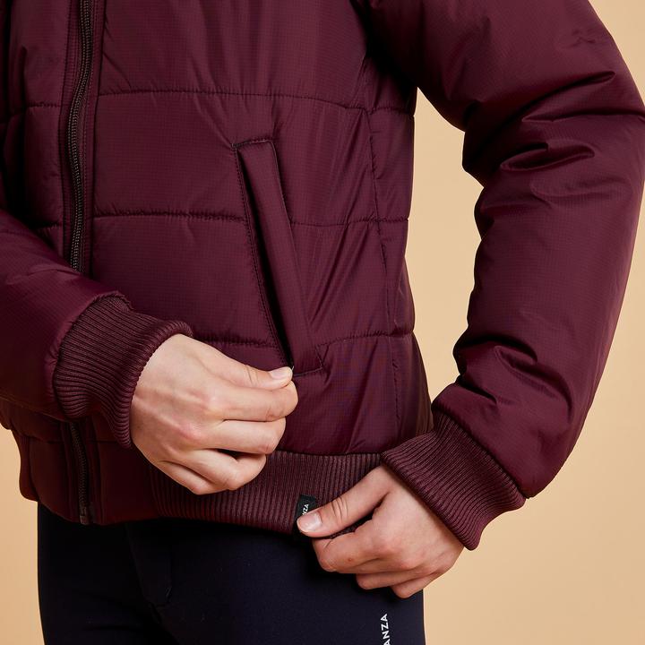 Produktbild Fouganza Winterreitjacke 500 Warm Kinder bordeaux (164)