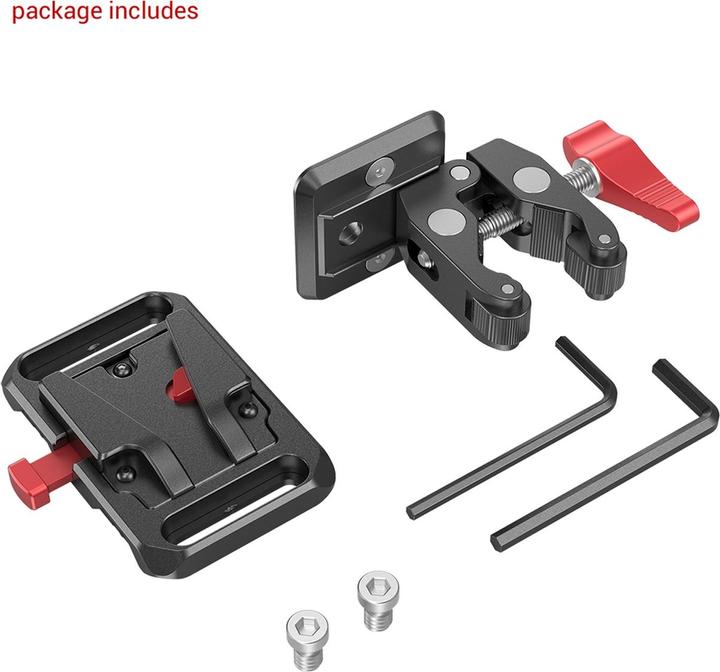 Image du produit SmallRig Mini V Mount Battery Plate with Crab-Shaped Clamp 2989
