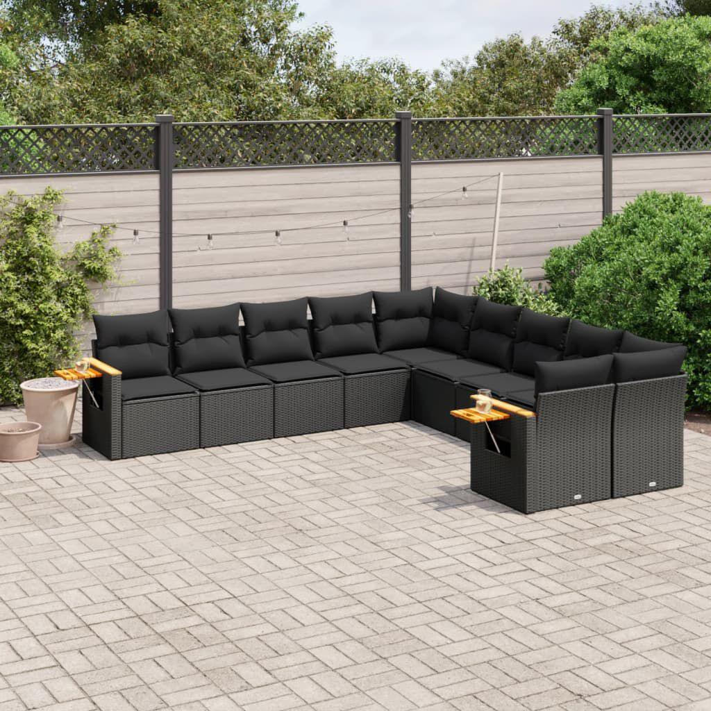 Thumbnail - VidaXL, Gartenlounge, 10-tlg. Garten-Lounge-Set mit Kissen