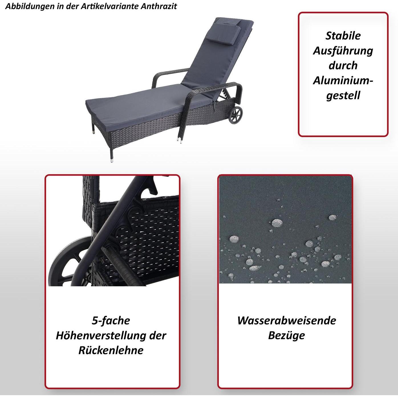 Thumbnail - MCW, Liegestuhl, Cesena (197 cm)