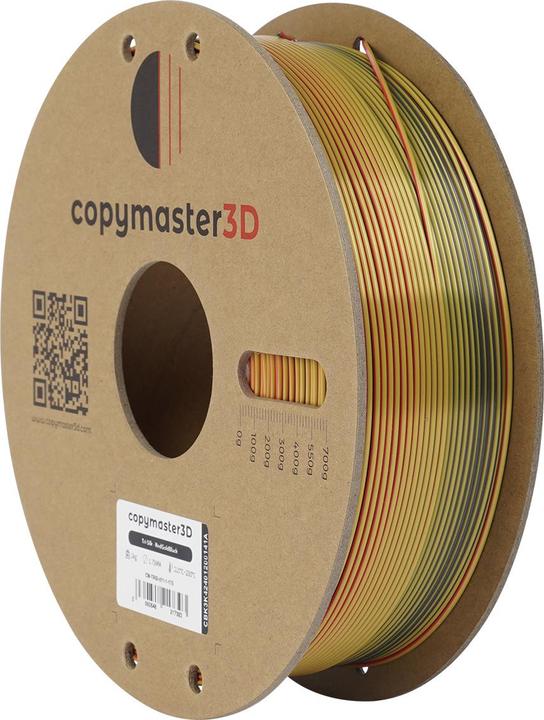 Actual product image Copymaster3D Tri-Silk filament for 3D printer, 1.75 mm, blue/purple/black (1.75 mm, 1000 g)