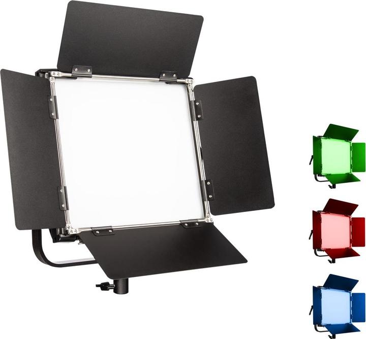 Immagine prodotto Walimex pro pro 23068 LED Rainbow 100W RGBW Set 3 (3x Rainbow 100W, 3x supporto lampada GN-806) (Apparecchio di illuminazione a superficie, Videocamera)