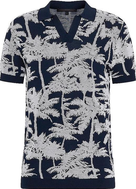 Image du produit Drykorn Short Sleeve Braian Polo Regular Fit Blue Floral (L)