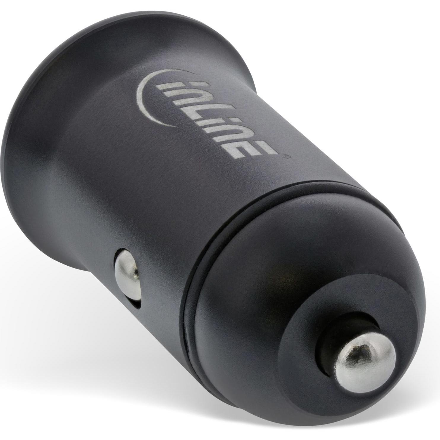 Thumbnail - InLine Ladegerät, Auto Adapter, Schwarz