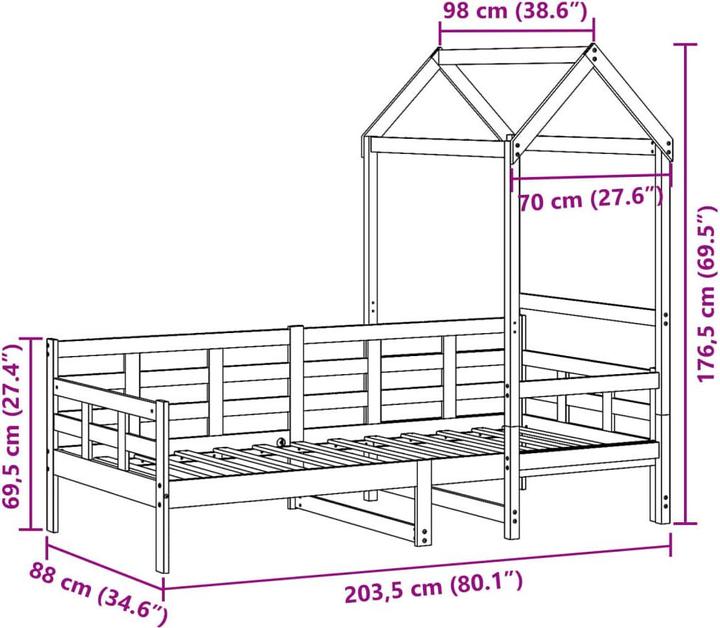 Image du produit vidaXL Tagesbett (80 x 200 cm)