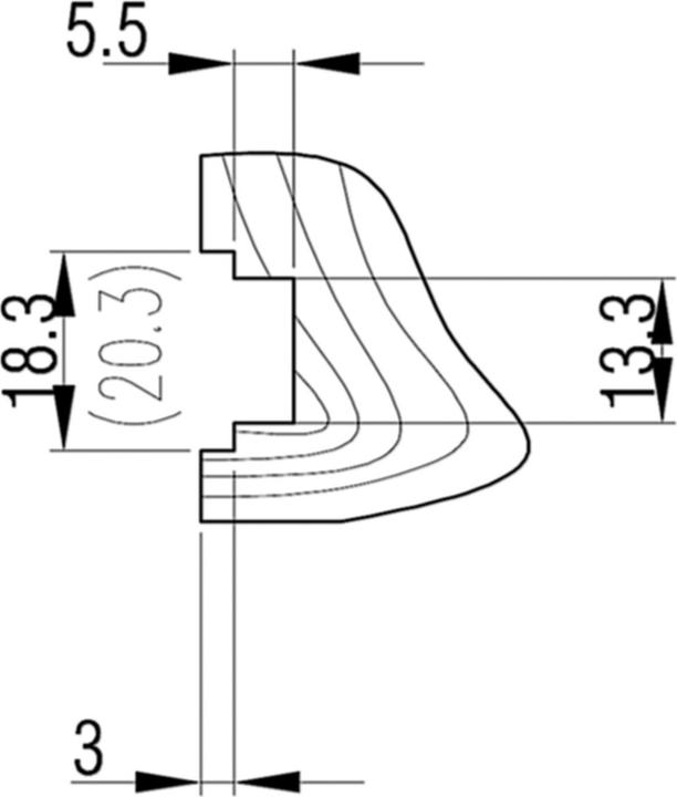 Actual product image Glutz Treplane 1834 key-operated multi-point lock
