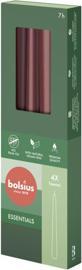 Actual product image Bolsius Pointed candles set of 4 25x2,5cm bordeaux (4 pcs.)