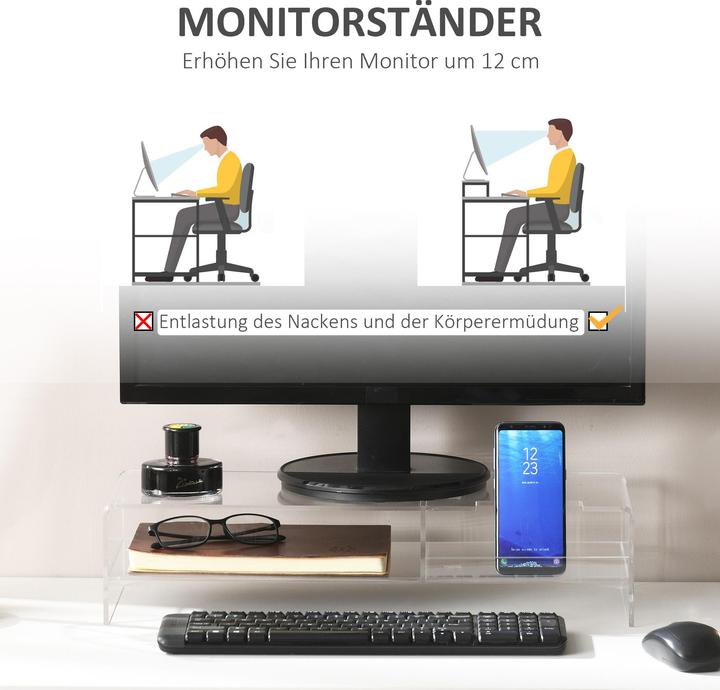 Produktbild Homcom Monitorständer mit Stauraum