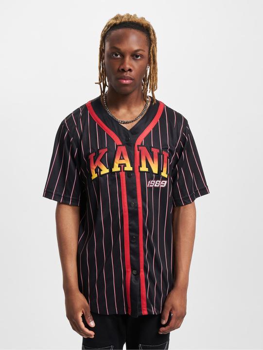 Produktbild Karl Kani KM233-003-1 KK Serif Pinstripe Baseball Shirt (S)