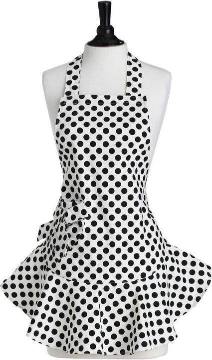 Produktbild Jessie Steele Schürze Weiss mit Schwarzen Punkten