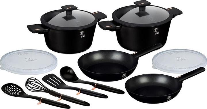 Actual product image BerlingerHaus Cooking set 12 pcs Monaco Collection (Pan set + pot set, Aluminium)