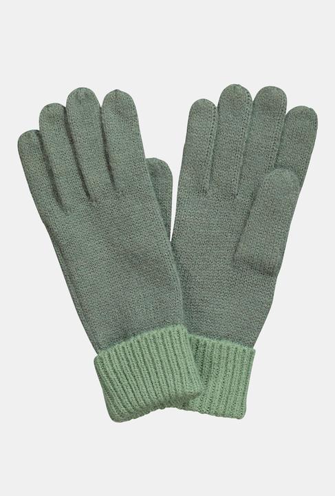 Produktbild Ulla Popken Handschuhe, farbige Bündchen, weicher Strick (One Size)