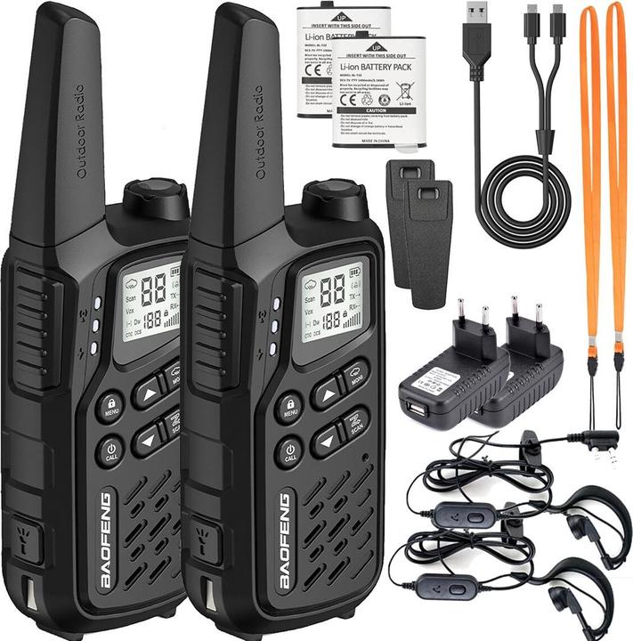 Produktbild Baofeng Walkie-Talkie BF-T25E Schwarz (10 km)