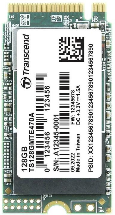 Immagine prodotto Transcend MTE470A 128 GB SSD M.2 PCIe NVMe interno 2242 PCIe NVMe 3.0 x4 industriale (128 GB, M.2 2242)