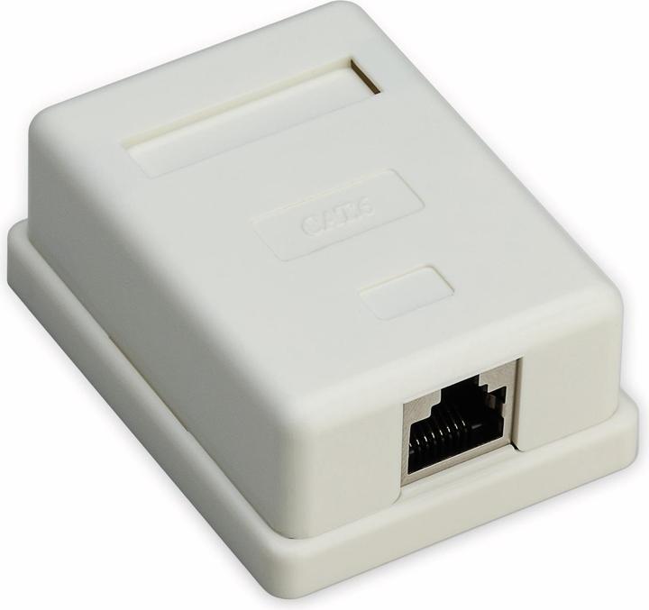 Goobay Prise RJ45 à 1 port, CAT 6, STP (Accessoires pour câbles)