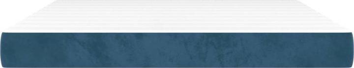 Produktbild vidaXL Taschenfederkernmatratze Dunkelblau Samt (Federkern, 160 x 220 cm)