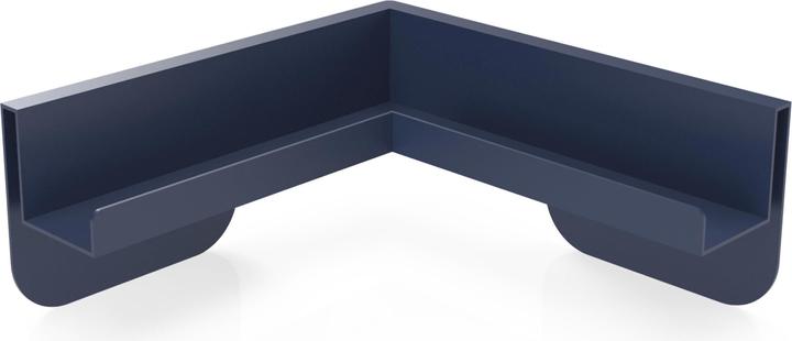 Actual product image Magnetoplan MAGNETOP. Corner tray Infinity Wall 114665013 cobalt blue 42x42x8.5cm