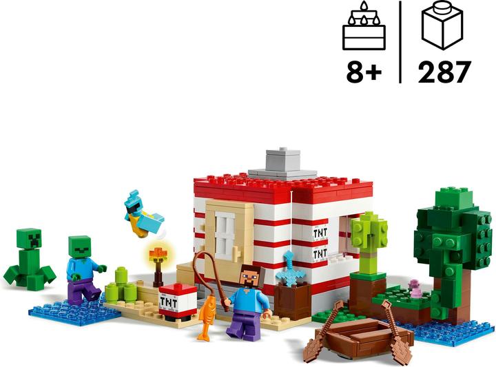 Immagine prodotto LEGO Das TNT-Dschungelhaus (21275, LEGO Minecraft)