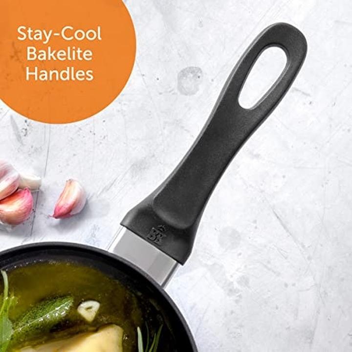 Actual product image BK Vivid 11 delige pannenset - ceramic - inductie - PFAS-vrij (Pan set + pot set, Aluminium)